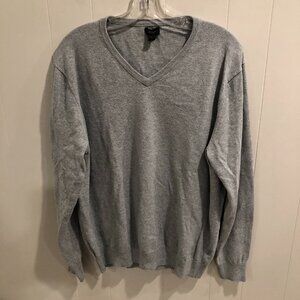 J. Crew Cotton/Cashmere Blend V-Neck Sweater, Size L